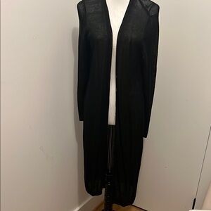 Elegant Black Longline Women's sweater